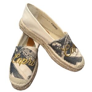 FiORE “Capri” Canvas Espadrilles Sz 41